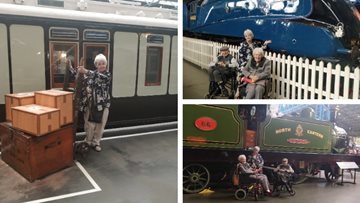 Goole care home Residents take a journey back in time at York Railway Museum